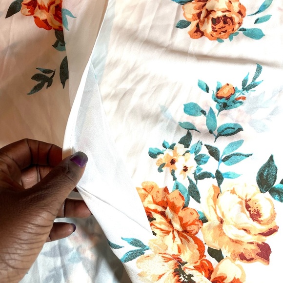 Accent Floral Print Women's Blouse Top Size 2X/3X  Casual, Lightweight,  Flowy - Picture 9 of 16